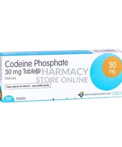 Codeine Phosphate 30mg Tablets by Teva in 100-tablet pack for prescription pain relief and pain management.