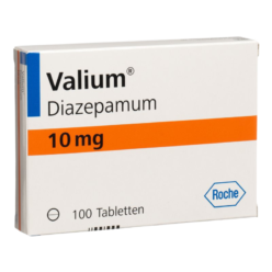 Diazepam (Valium) 10mg Tablets blister packs and packaging.