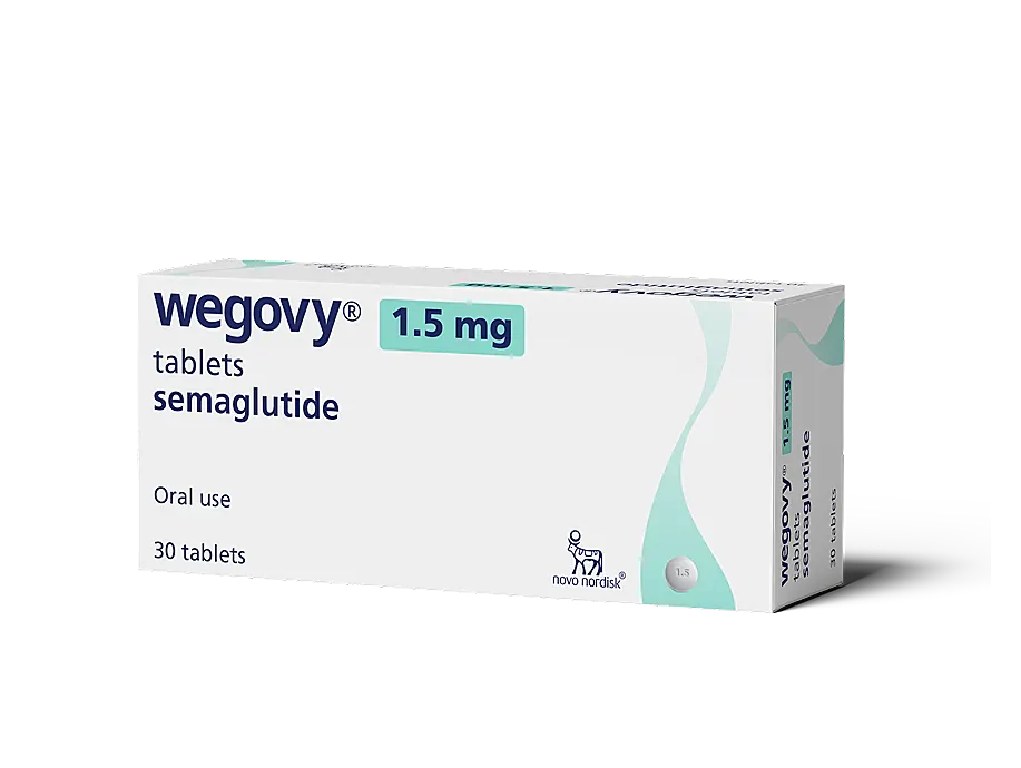 Wegovy 1.5mg Tablets Semaglutide 30 Tablets UK